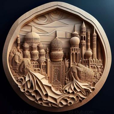 3D model Grozny in Russia (STL)